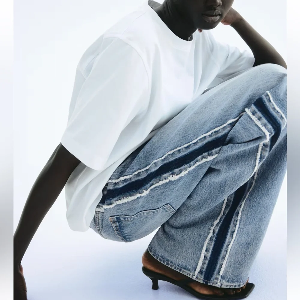 H&M limited edition jeans with side panels - Picture 6 of 7
